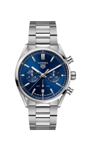 TAG Heuer Carrera Calibre Heuer 02 42 Stainless Steel / Blue / Bracelet
